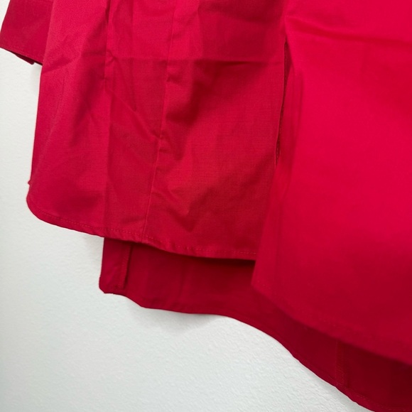Lee Riders Red Button-Down 3/4 Sleeve Blouse Size 1X NWT - Picture 11 of 12